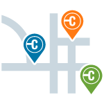 Find stations icon Find stations icon